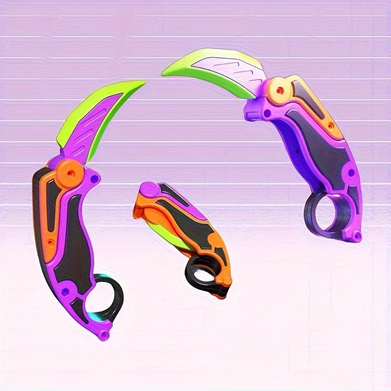 2 Pieces/Set - Fidget Toy, 3D Printed Claw Knife and Gun Toy