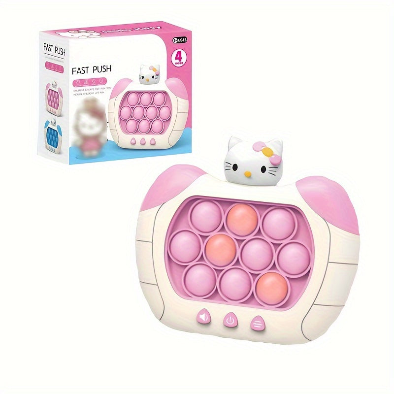Sanrio Hello Kitty Speed Pushing Game For Kids Adult Pop Light Up It Game Fidget Toy Handheld Game
