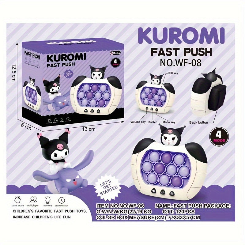 Sanrio Hello Kitty Speed Pushing Game For Kids Adult Pop Light Up It Game Fidget Toy Handheld Game