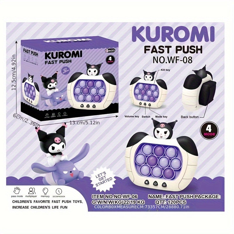 Sanrio Hello Kitty Speed Pushing Game For Kids Adult Pop Light Up It Game Fidget Toy Handheld Game