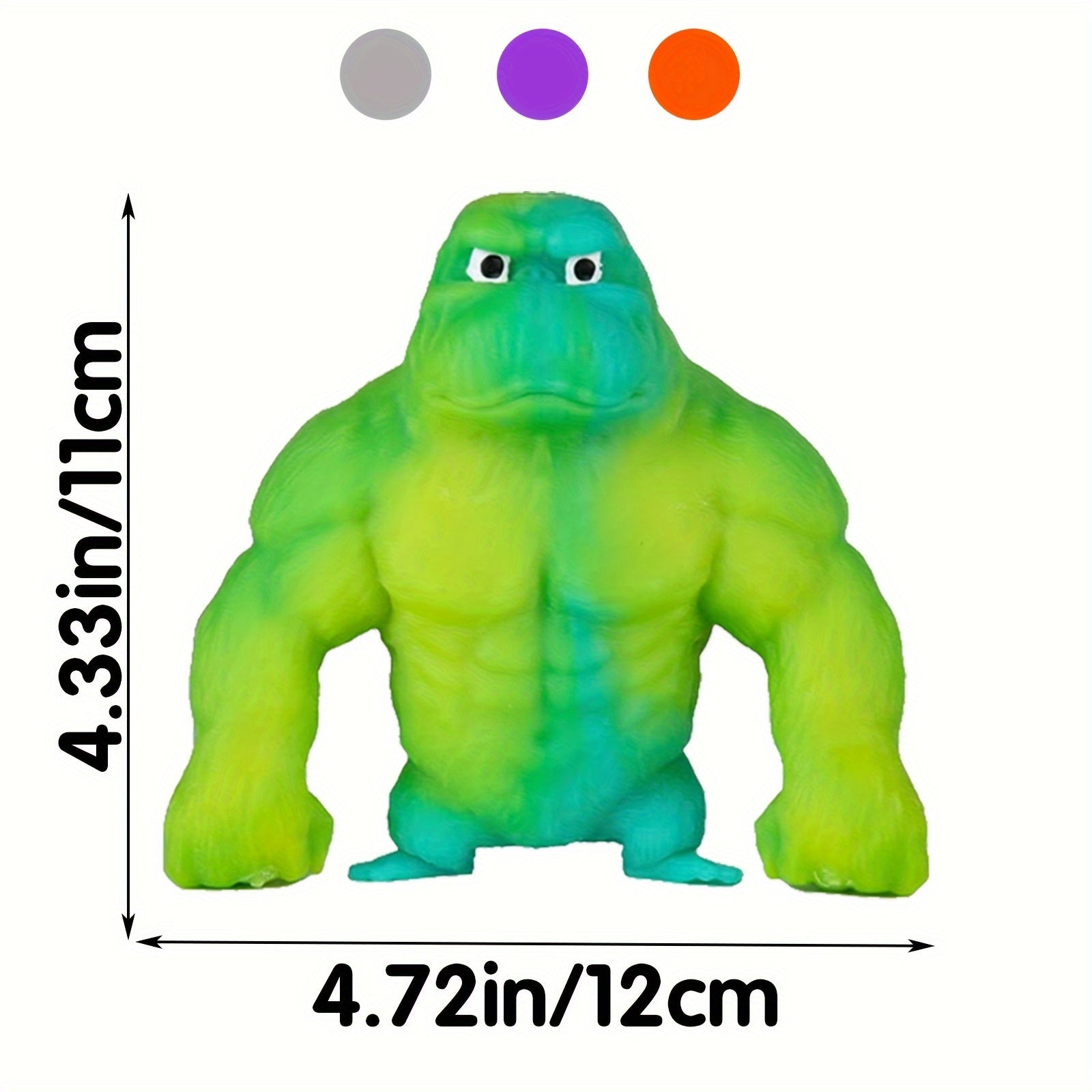 4 Pack Funkee Monkee Mega 4 Pack - Stretch, Squish, And Even Squeeze These Monkeys For Stress Relief - Original Sensory/Fidgets