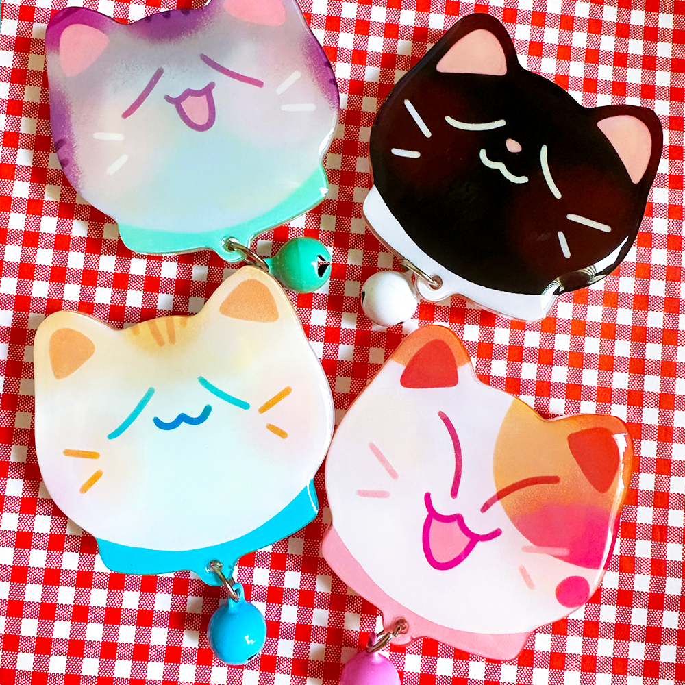 [CLEARANCE] Kitty Bell Phone grips